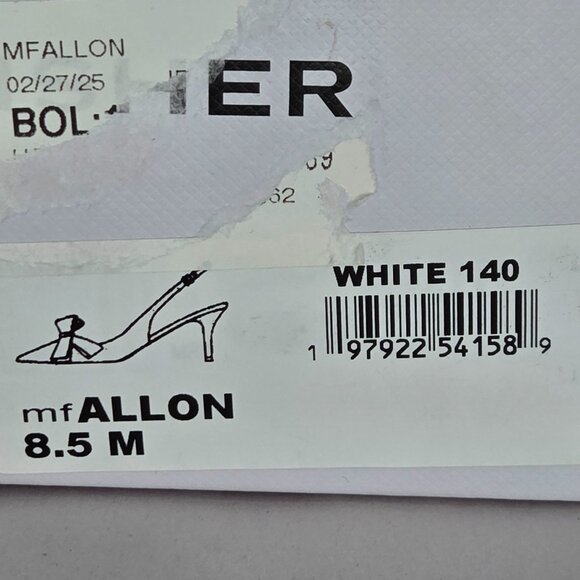 Marc Fisher Women's Allon White Slingback Pumps - Picture 8 of 8